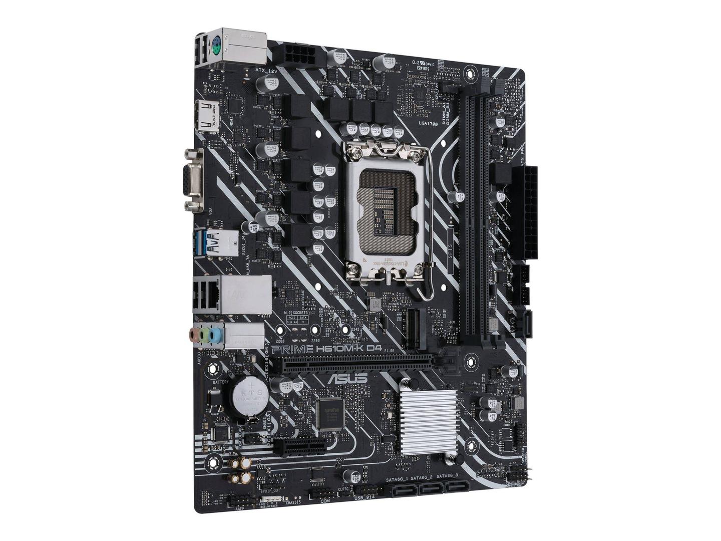 PC Components/ MotherBoard/ LGA 1700/ PRIME H610M-K D4//LGA1700,H610,USB 3.2 GEN 1,M.2,MB