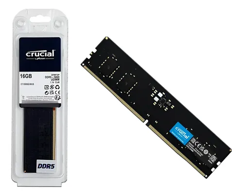 PC Components/ Memory/ DDR4 DIMM 288pin/ MEMORY DIMM 16GB DDR5-5600 CT16G56C46U5 CRUCIAL