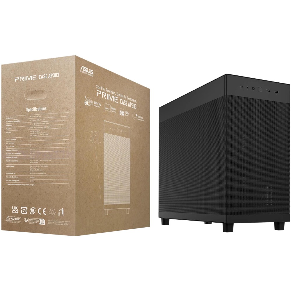 PC Components/ Case/ ASUS Prime AP303 - Mesh Panel Black