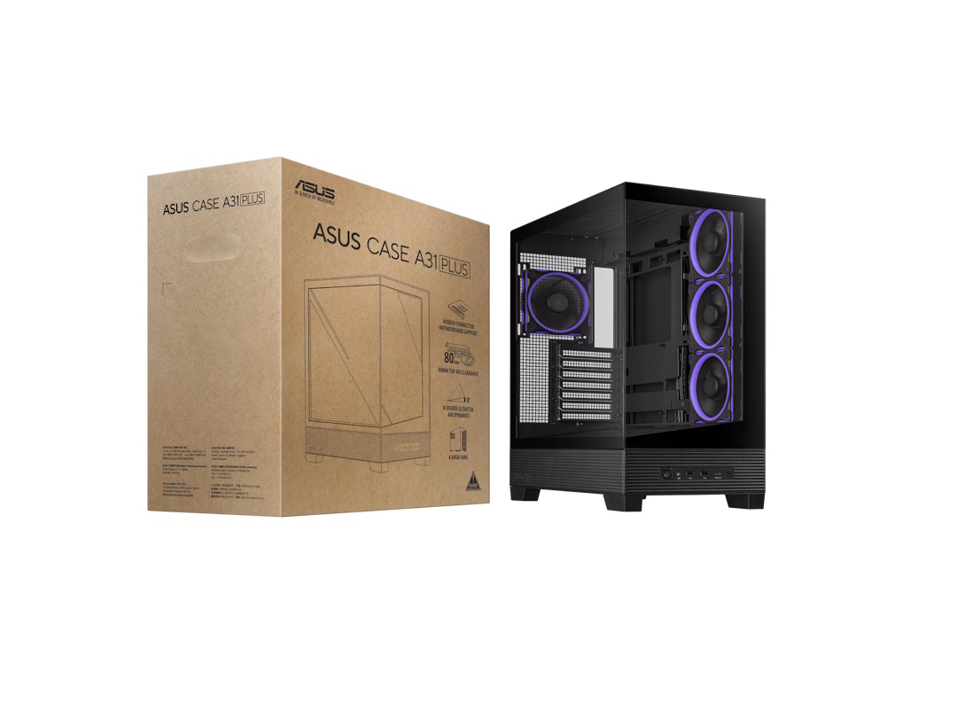 PC Components/ Case/ Miditower/ ASUS A31 PLUS TG ARGB Black