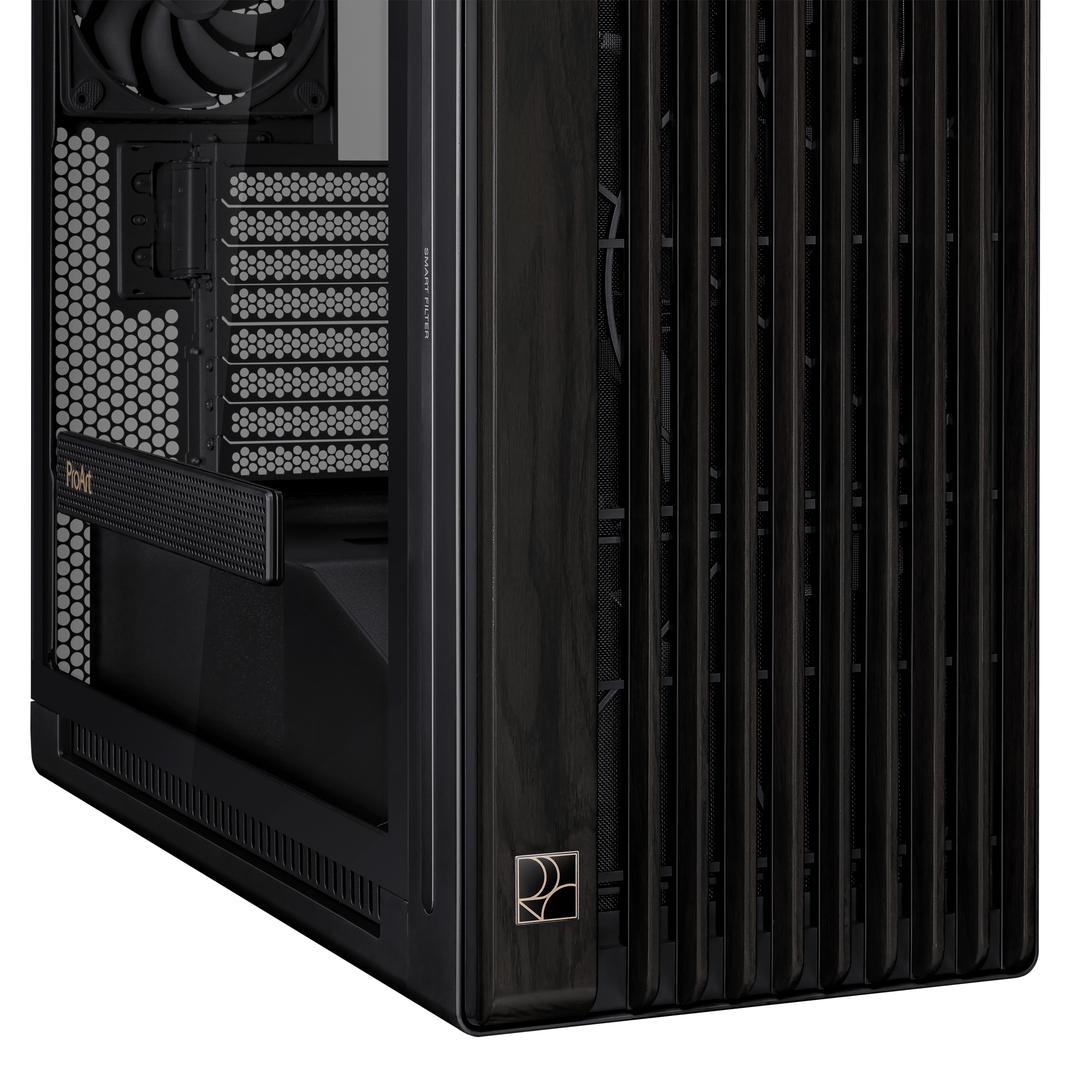 PC Components/ Case/ Miditower/ Asus ProArt PA602 Wood Edition - Tempered Glass Panel Black