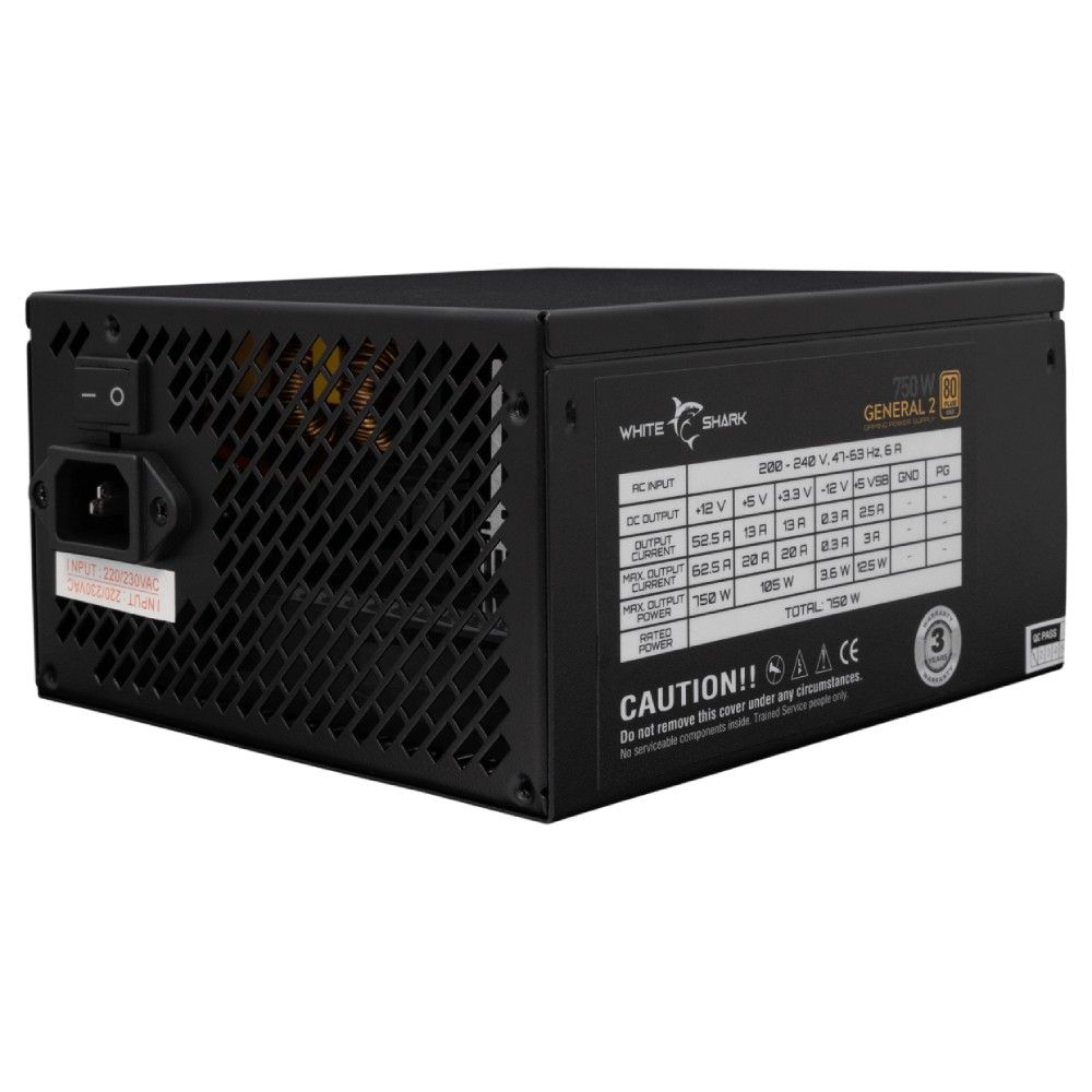 PC Components/ Power Supply/ White Shark GPSU-750W GENERAL-2 750W 80+ GOLD Full Modular