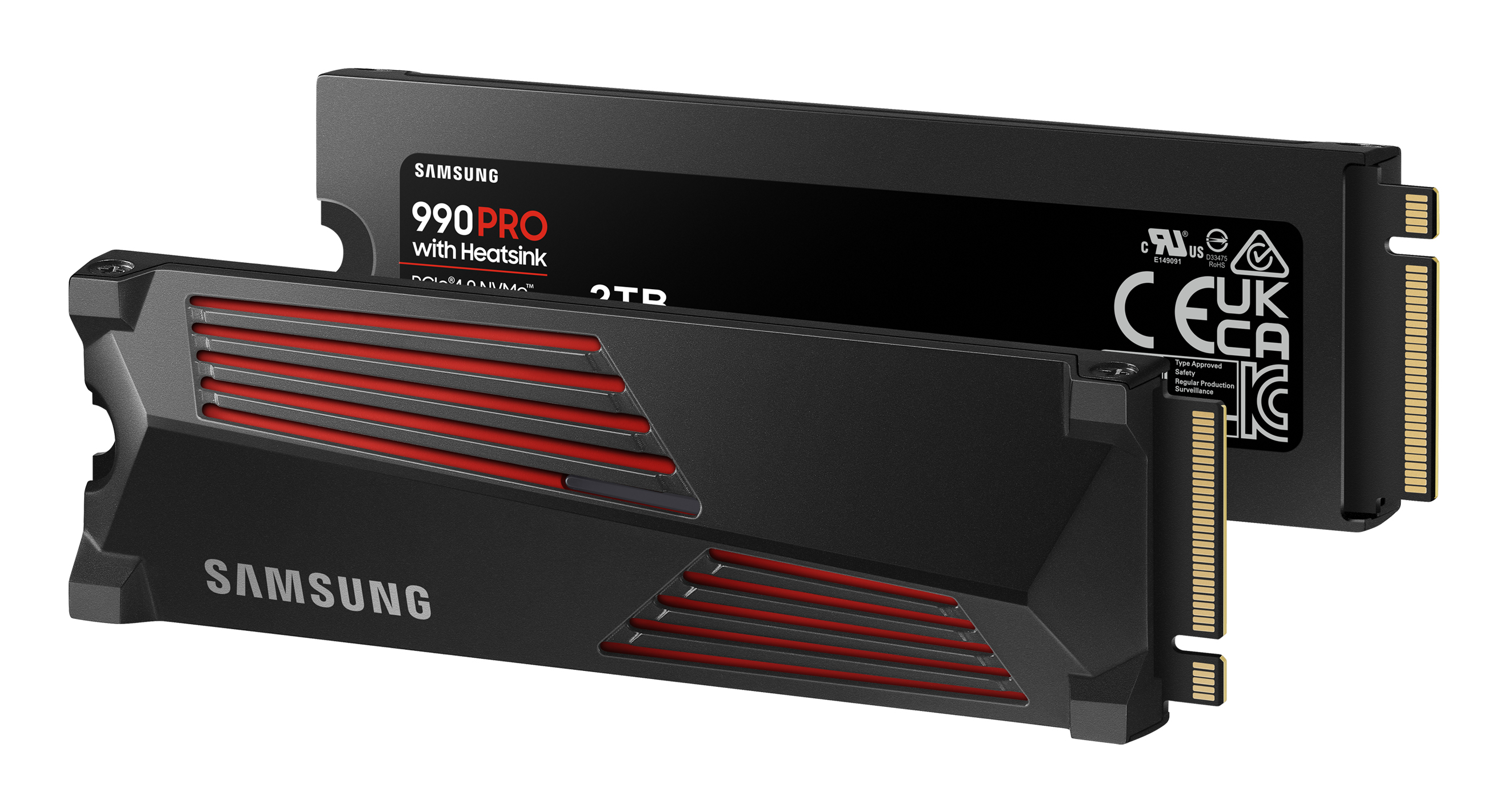 PC Components/ SSD/ Samsung 990 PRO PCIe 4.0 2TB SSD MZ-V9P2T0GW With Heatsink