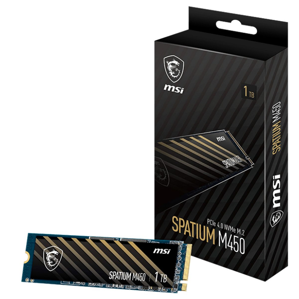 PC Components/ SSD/ SSD PCIE G4 M.2 NVME 1TB SPAT. M450 S78-440L0M0-P83 MSI