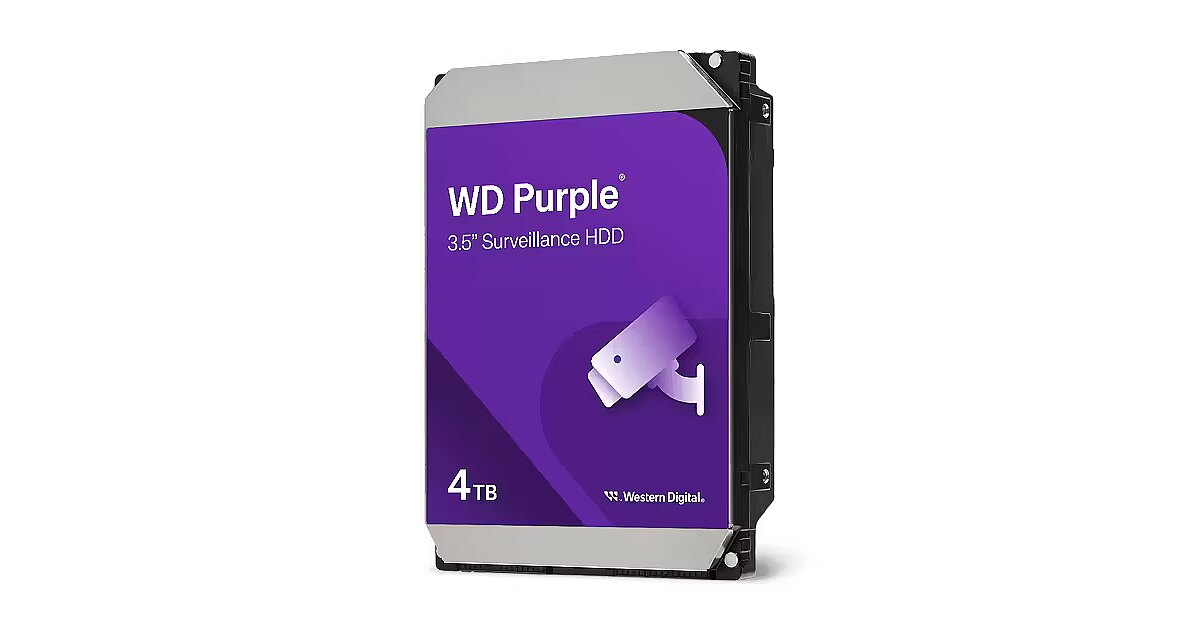 PC Components/ HDD/ SATA/ 3.5"/ HDD SATA 4TB 5400RPM 128MB PURPLE WD44PURZ WDC