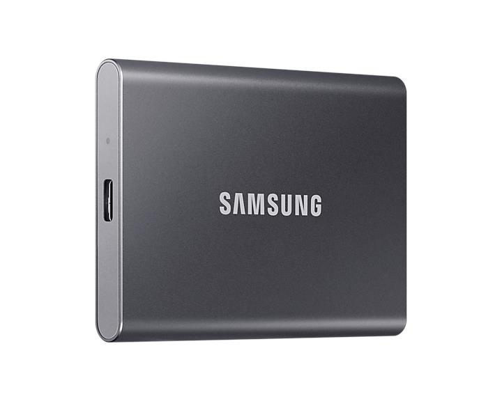 PC Components/ HDD/ External/ 2.5"/ Samsung T7 Portable SSD, 2TB External Solid State Drive USB 3.2 Gen 2 Gray