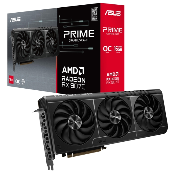 PC Components/ Video Adapter/ PCI Express 12GB/ ASUS Prime Radeon™ RX 9070 16GB GDDR6 OC Edition