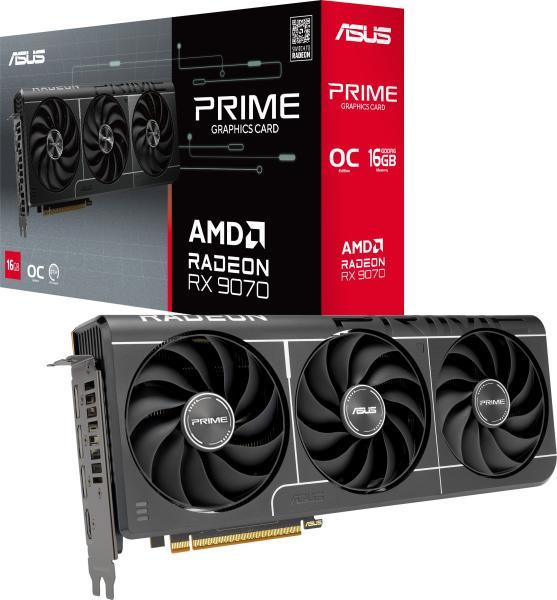 PC Components/ Video Adapter/ PCI Express 12GB/ ASUS Prime Radeon™ RX 9070 16GB GDDR6-EVO OC Edition