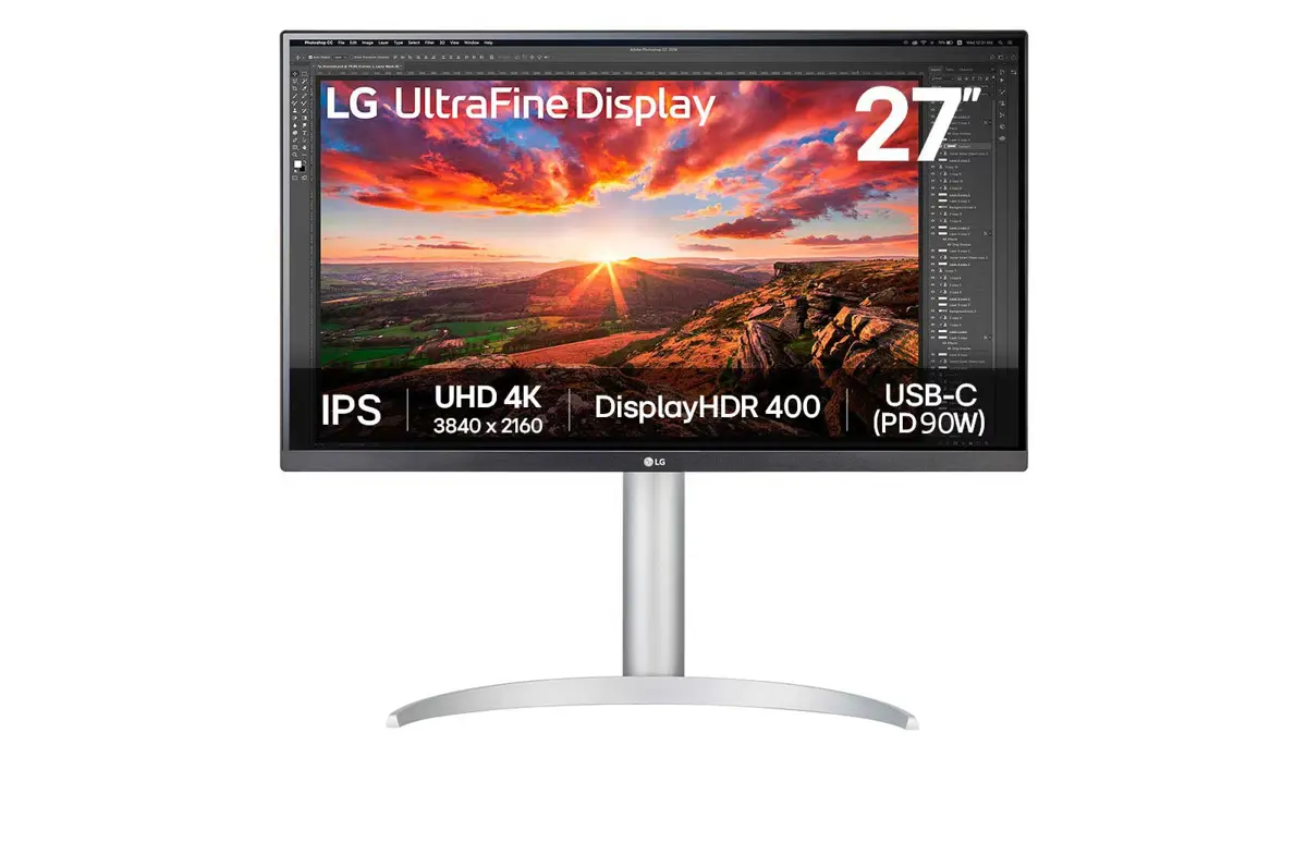 Monitor/ LG/ LG UltraFine 27UP850K-W.AMA 27” 4K UHD IPS Monitor 3840 x 2160 400 cd/m^2 5ms Type-C