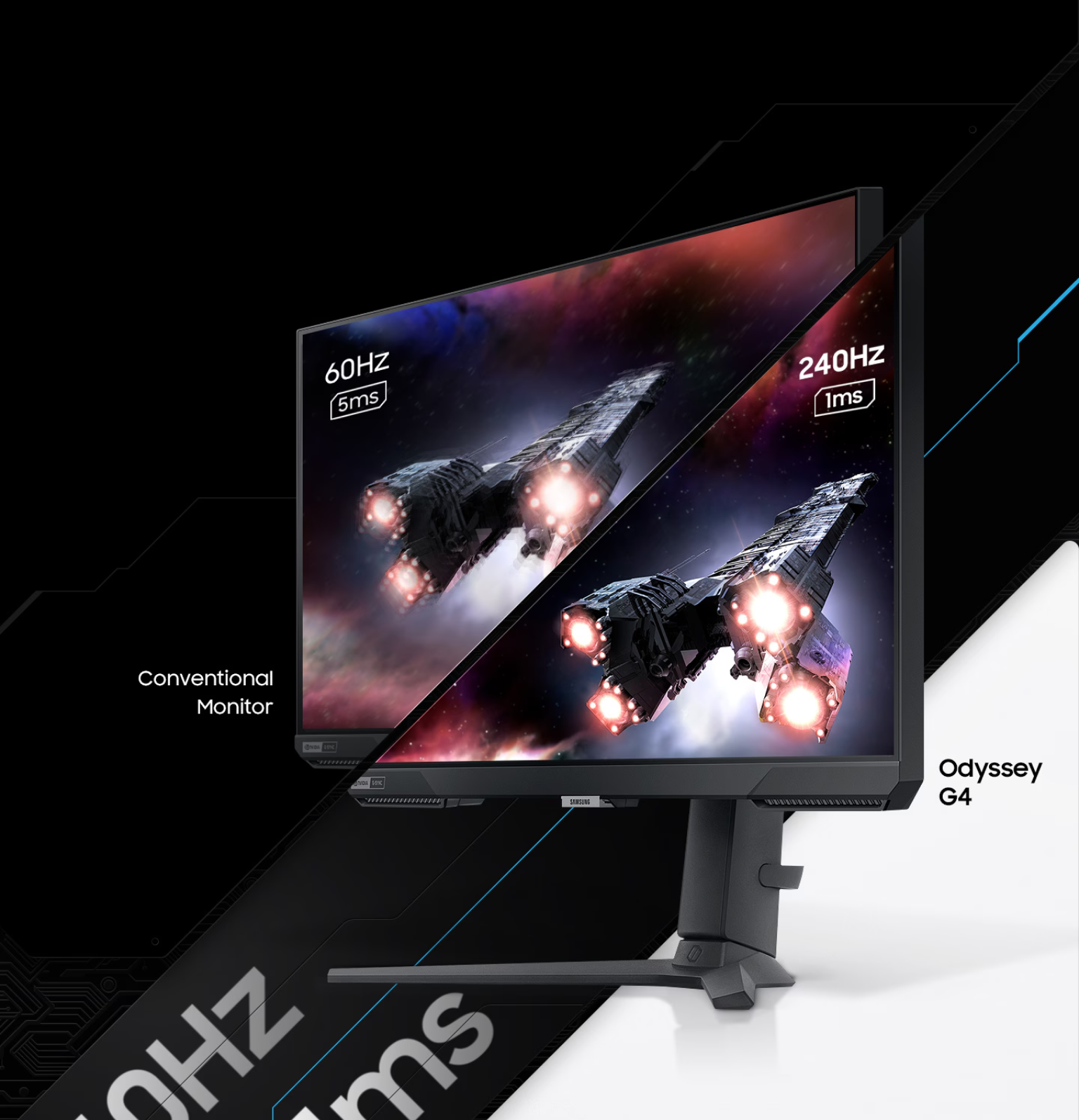 Monitor/ Samsung/ Odyssey G4 LS25BG400EIXCI 25" FHD 1920 x 1080 IPS 1ms 240Hz