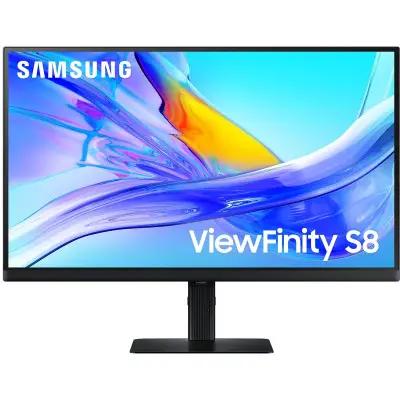Monitor/ Samsung/ ViewFinity S8 LS27D804UAIXCI 27" 4K 3840 x 2160 IPS 5ms 60Hz Type-C Black