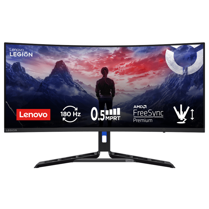 Monitor/ Lenovo/ Lenovo Legion R34w-30 34" Curved 3440x1440 VA 350 cd/m² 0.5ms 180Hz Raven Black