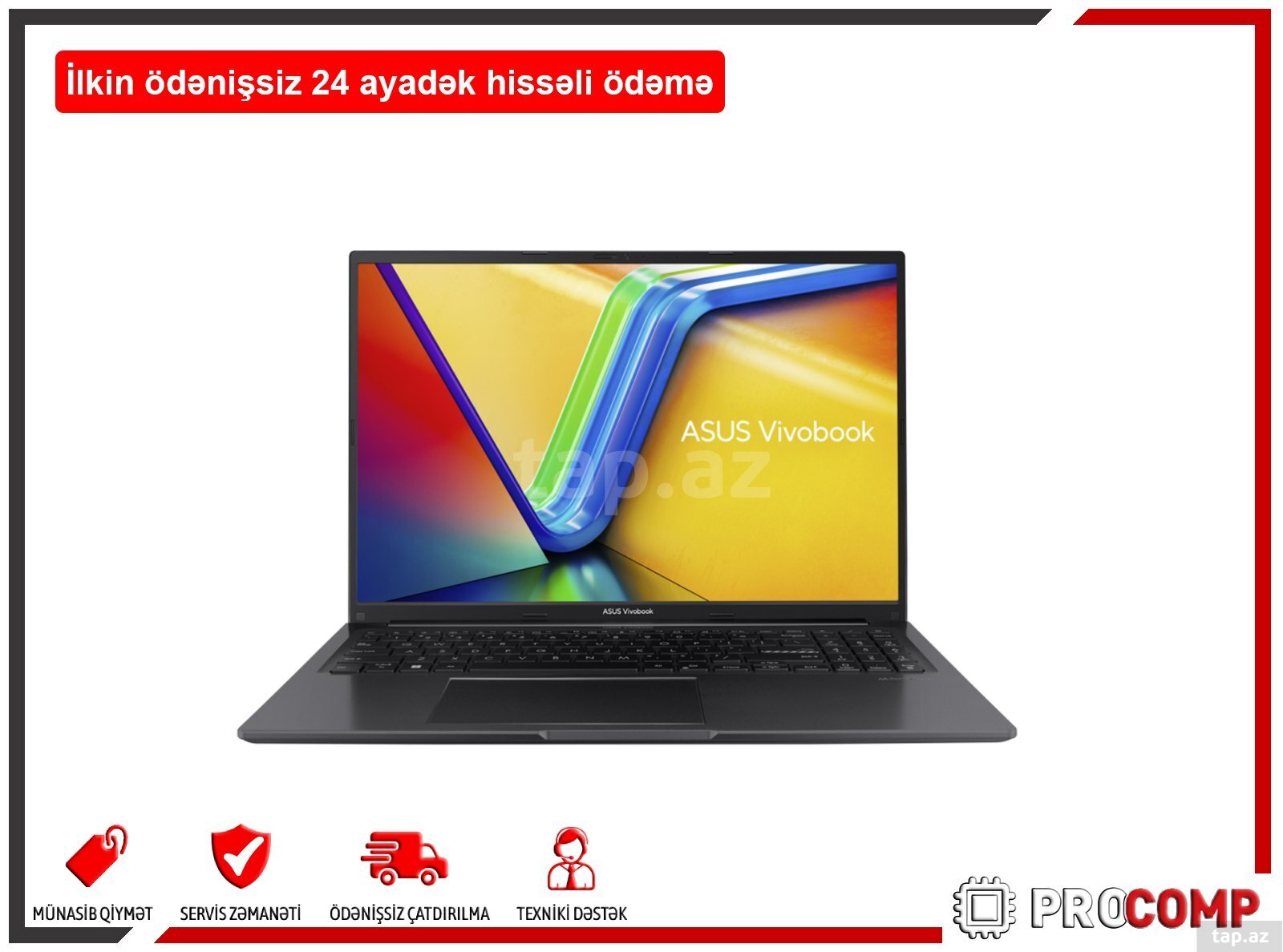 Notebook/ Asustek/ Vivobook 16" OLED  I5-13420H 16GB 512GB SSD Integrated Graphics  BLACK