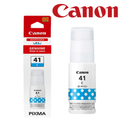 Cartridge/ Canon Original/ Canon INK GI-41 Cyan Ink Bottle for PIXMA G1420, G2420, G2460, G3420, G3460