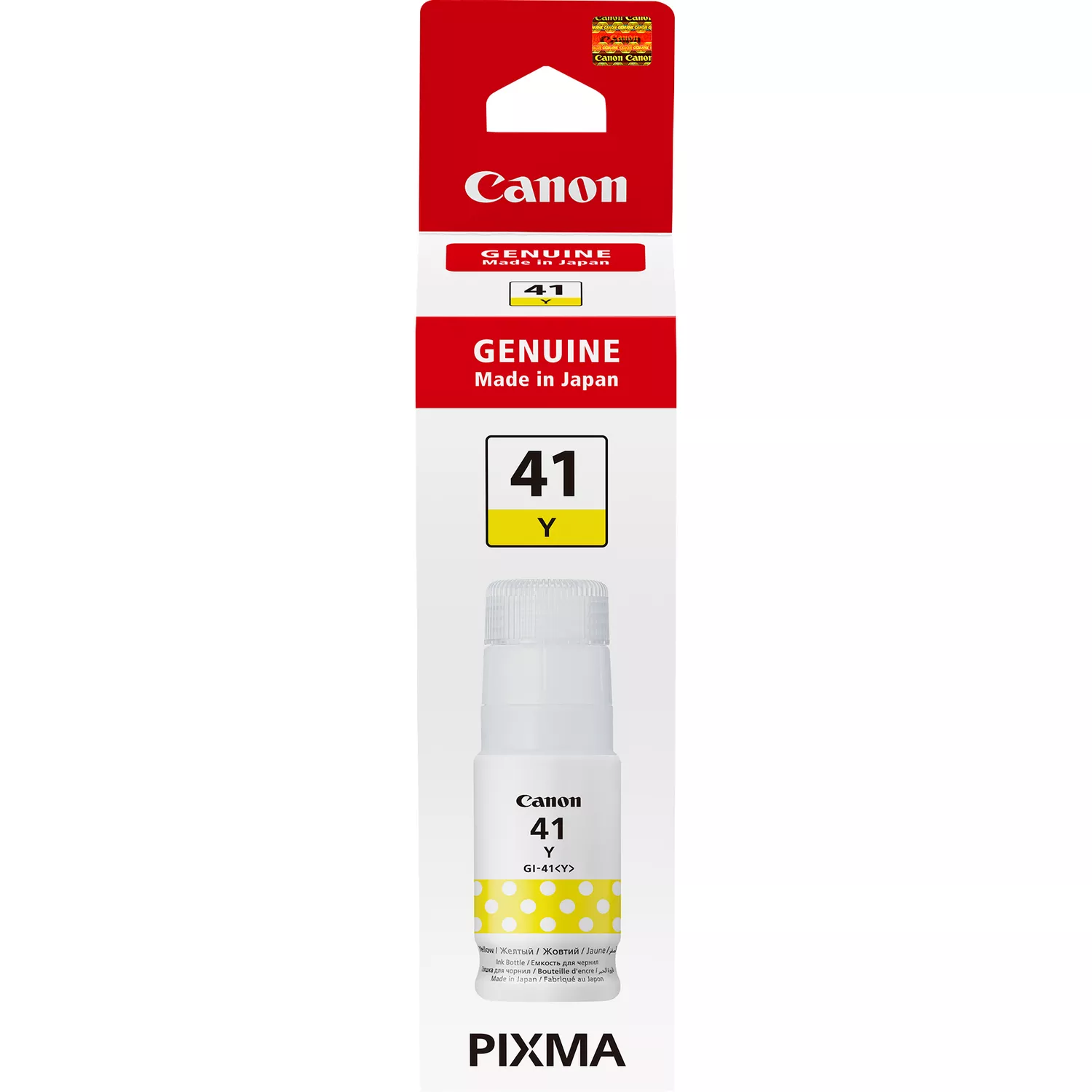 Cartridge/ Canon Original/ Canon INK GI-41 Yellow Ink Bottle for PIXMA G1420, G2420, G2460, G3420, G3460