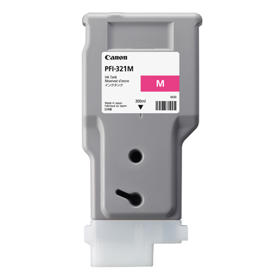 Cartridge/ Canon Original/ Canon PFI-321 Magenta Ink Cartridge (300mL) For imagePROGRAF TM-200, TM-205, TM-300, TM-305