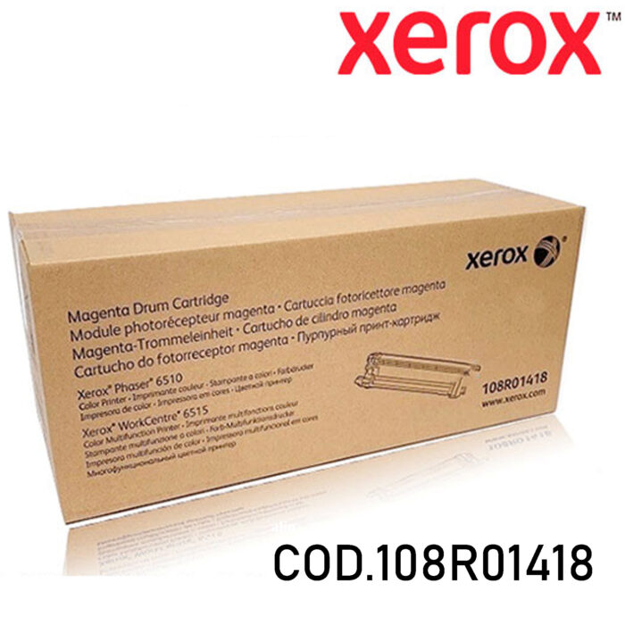 Cartridge/ Xerox Original/ Xerox 108R01418 Drum Cartridge Magenta For Phaser 6510/ WC 6515 (48,000 Pages)