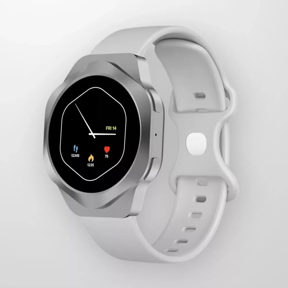 Smart Watch/ Canyon Hexagon SW-88 BT-CALL Silver (CNS-SW88SS)