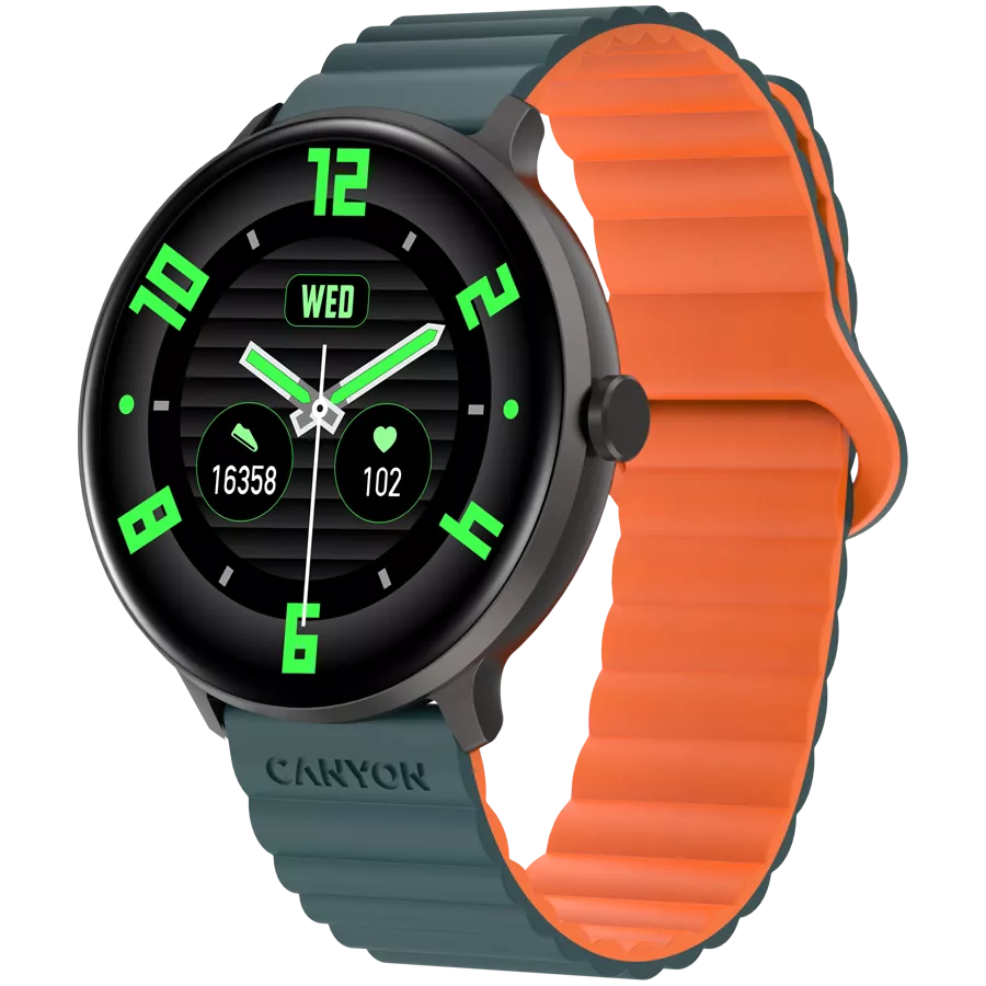 Smart Watch/ Canyon Jacky SW-69 Green Orange (CNS-SW69BG)