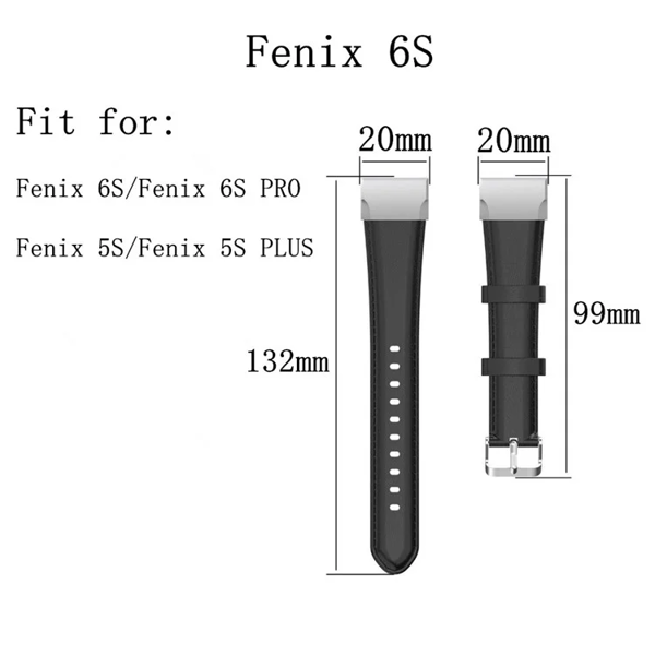 Smart Watch Band/ for Samsung Galaxy 20mm Oil Wax Skin Cowhide Leather Watch Band Watch4 Classic 46mm 42mm/Watch4 44mm 40mm/Garmin Fenix 6S Pro - Black