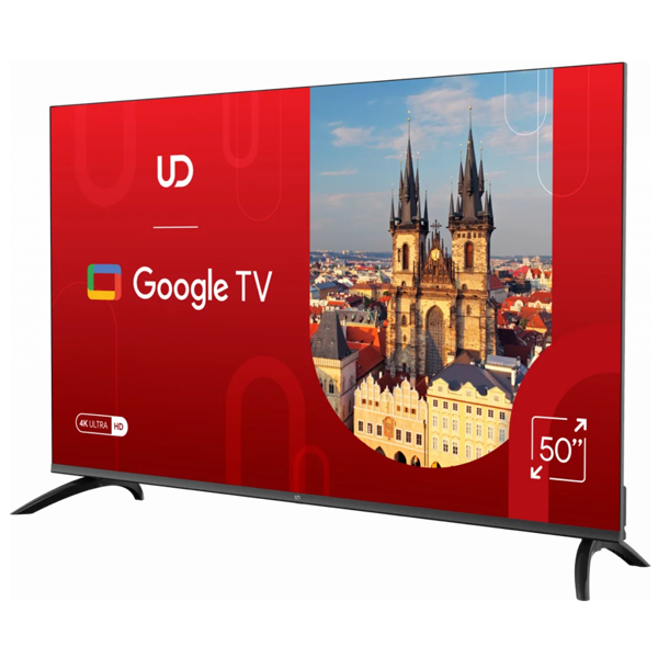 TV/ LED/ UDTV/ TV 50"(127cm)/ UD 50GUC5210  Google TV 16:9 3840x2160  178*/178* 250cd/m2  BT5.1 WiFi RJ45 Cl+ HDMIx2 USB2.0 DVB-T/T2/C/S2 VESA 200x200