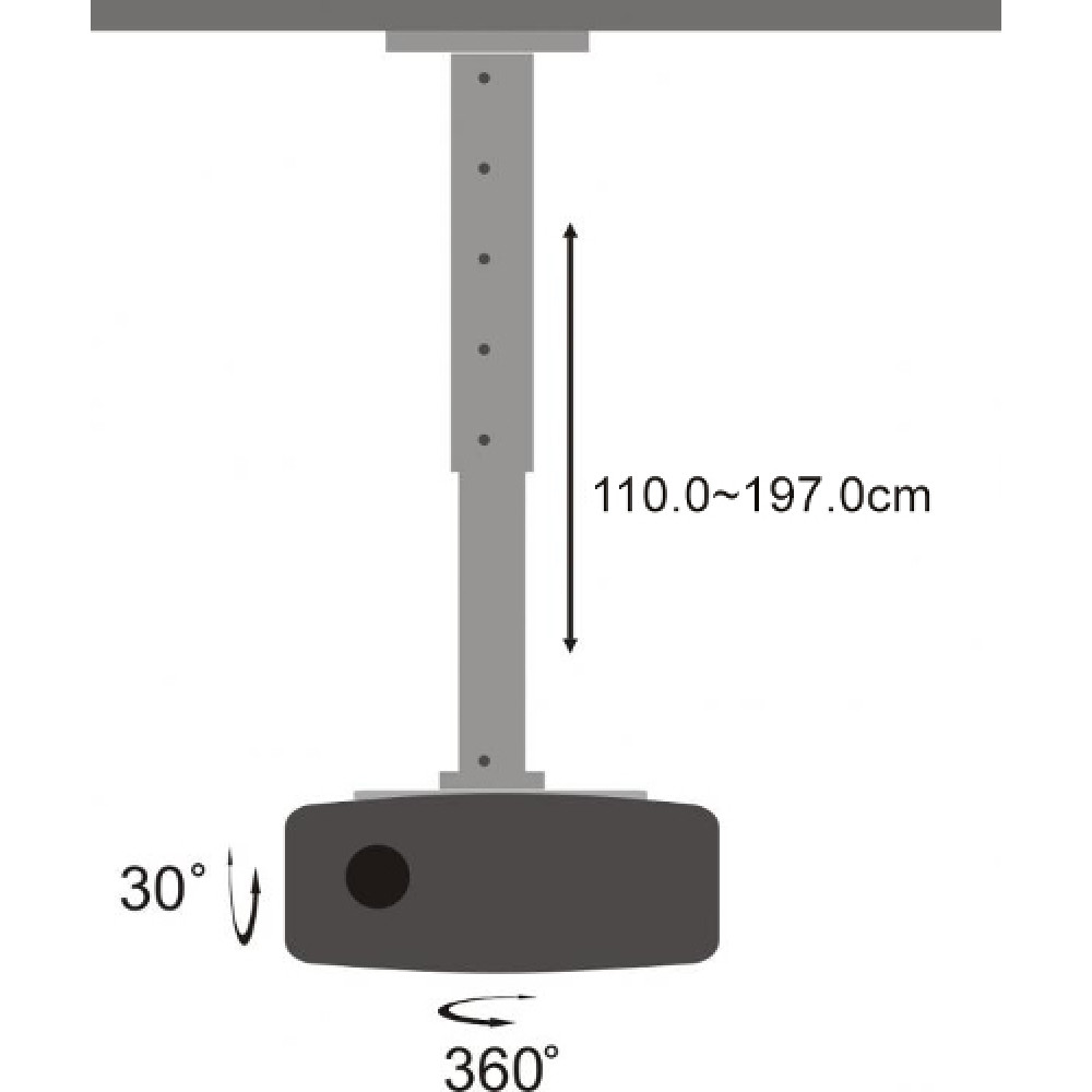 Projector/ Beamer Mounting/ CEILING MOUNT FOR PROJECTOR SBOX PM-200XL