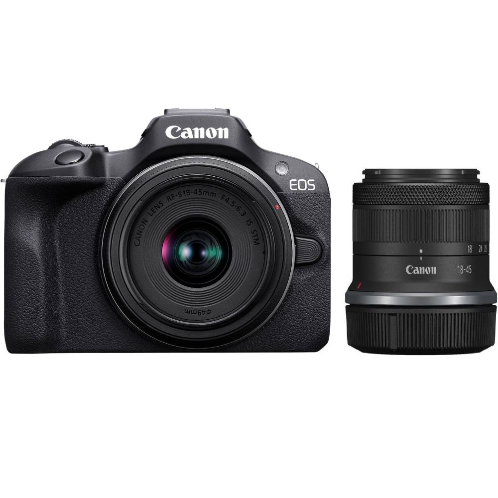 Digital Camera/ Canon EOS R100 RF-S 18-45 IS STM Black