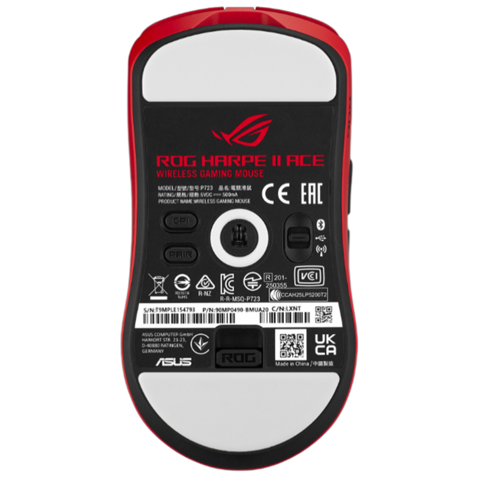 Mouse/ Asus ROG Harpe II Ace Gaming Mouse Red