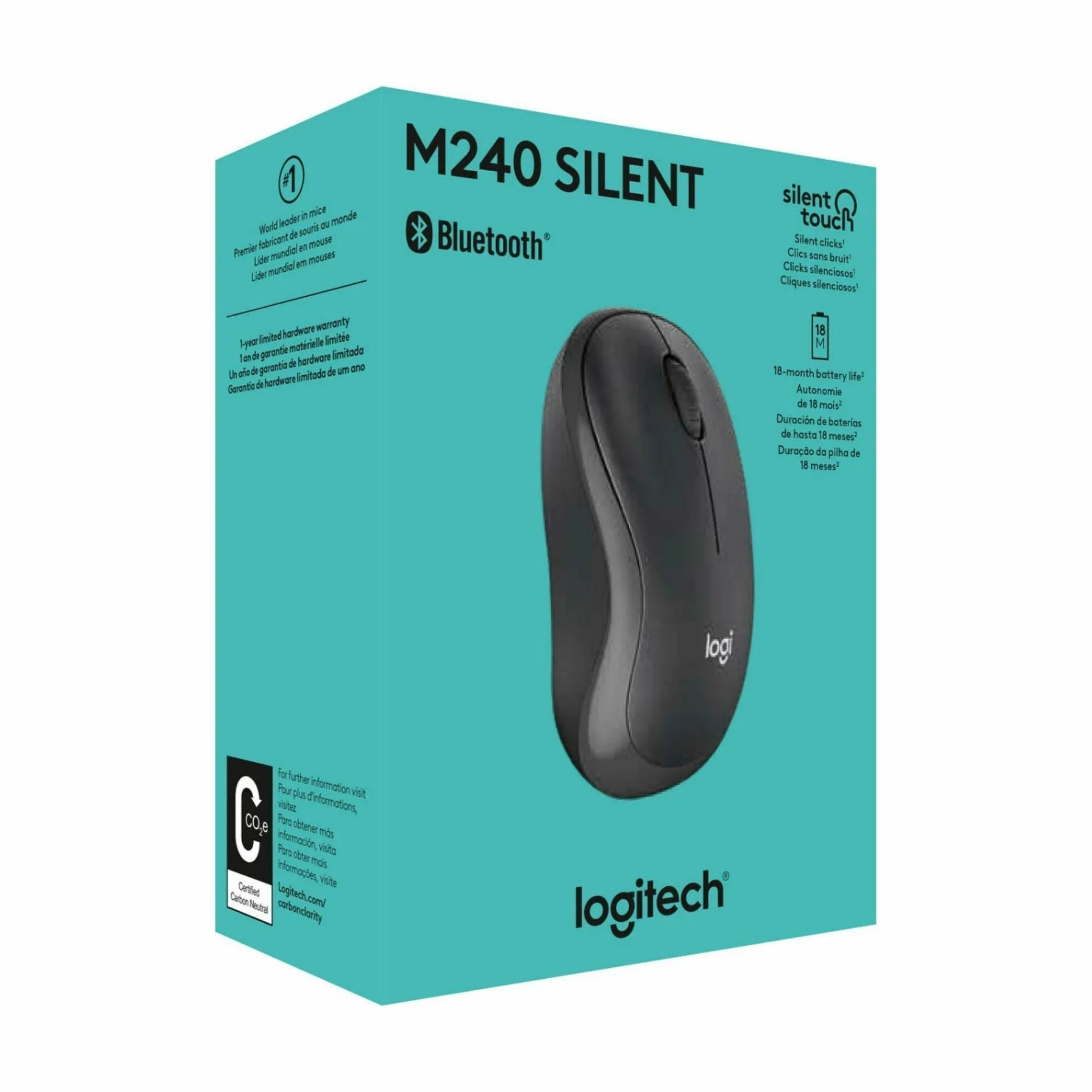 Mouse/ LOGITECH M240 Bluetooth Mouse - GRAPHITE - SILENT