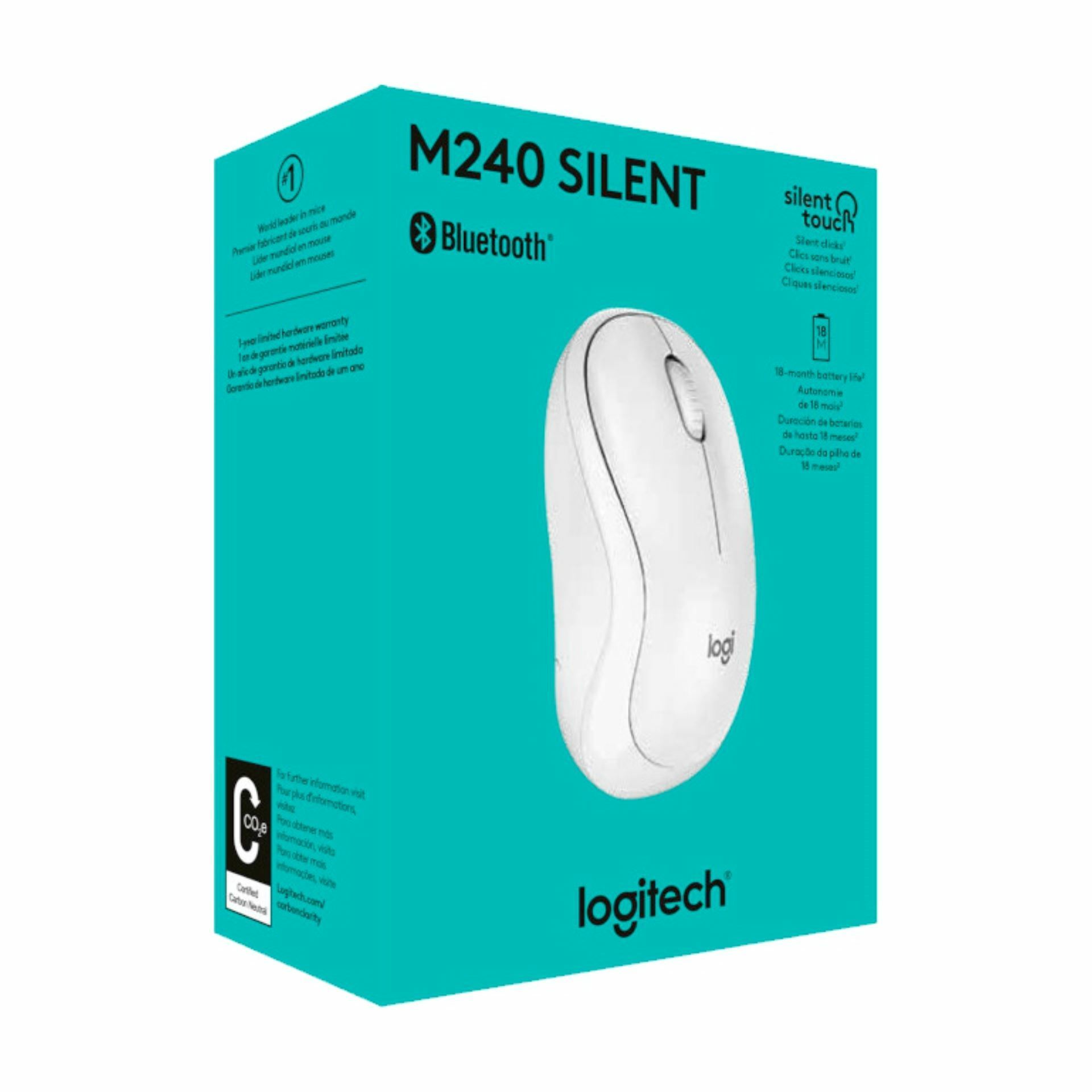 Mouse/ LOGITECH M240 Bluetooth Mouse - OFF WHITE - SILENT