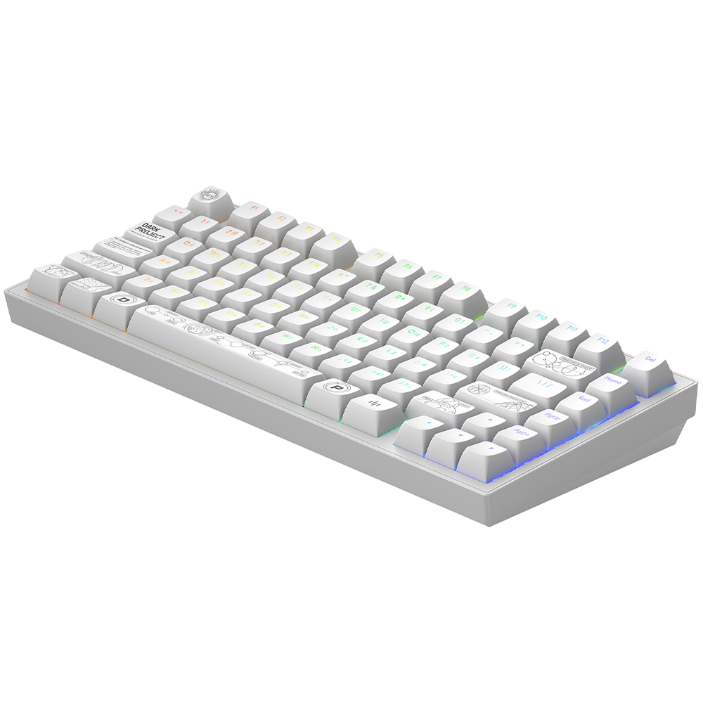 Keyboard/ Dark Project ALU Terra Nova White - Wireless Gaming Keyboard (ANSI)