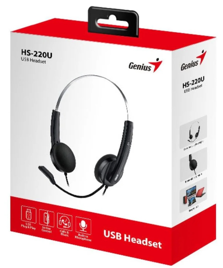 Headphone/ Genius/ Genius/HS-220U Black Green