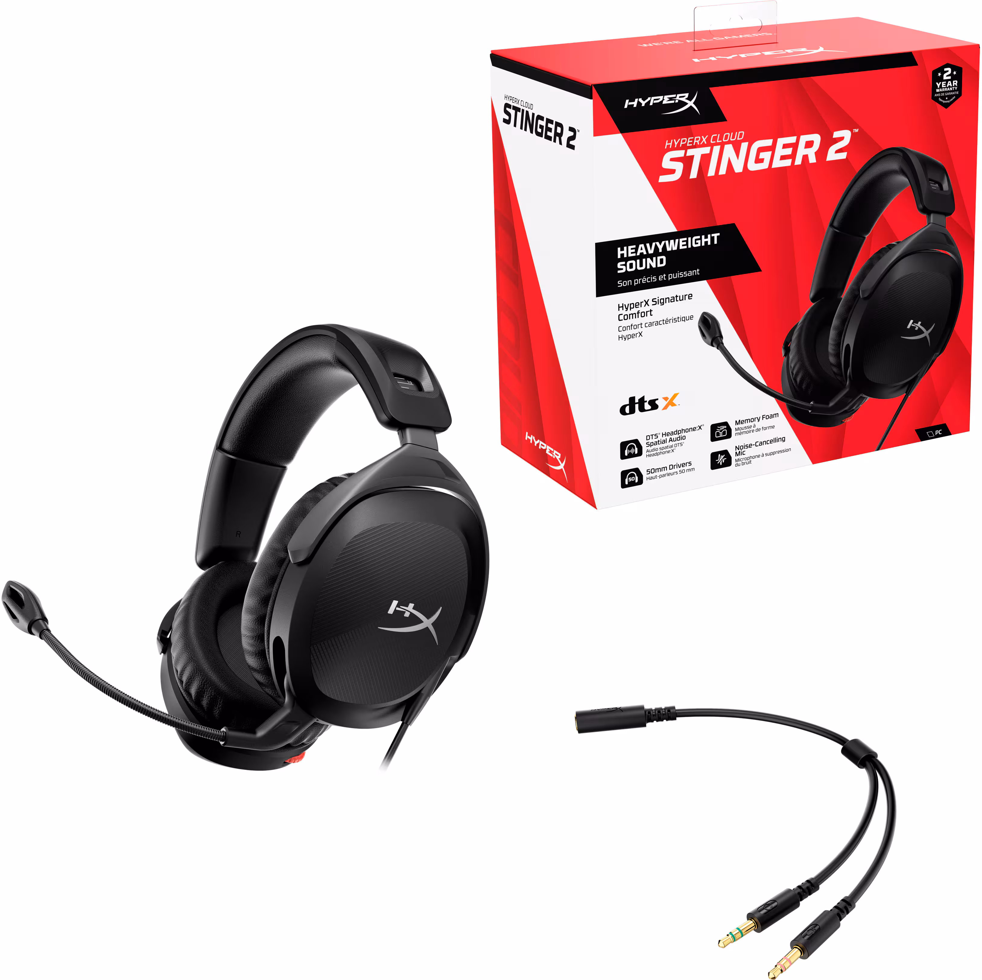 Headphone/ HP/ HyperX Cloud HX CLST 2 WD GAM BLK  HS (519T1AA)