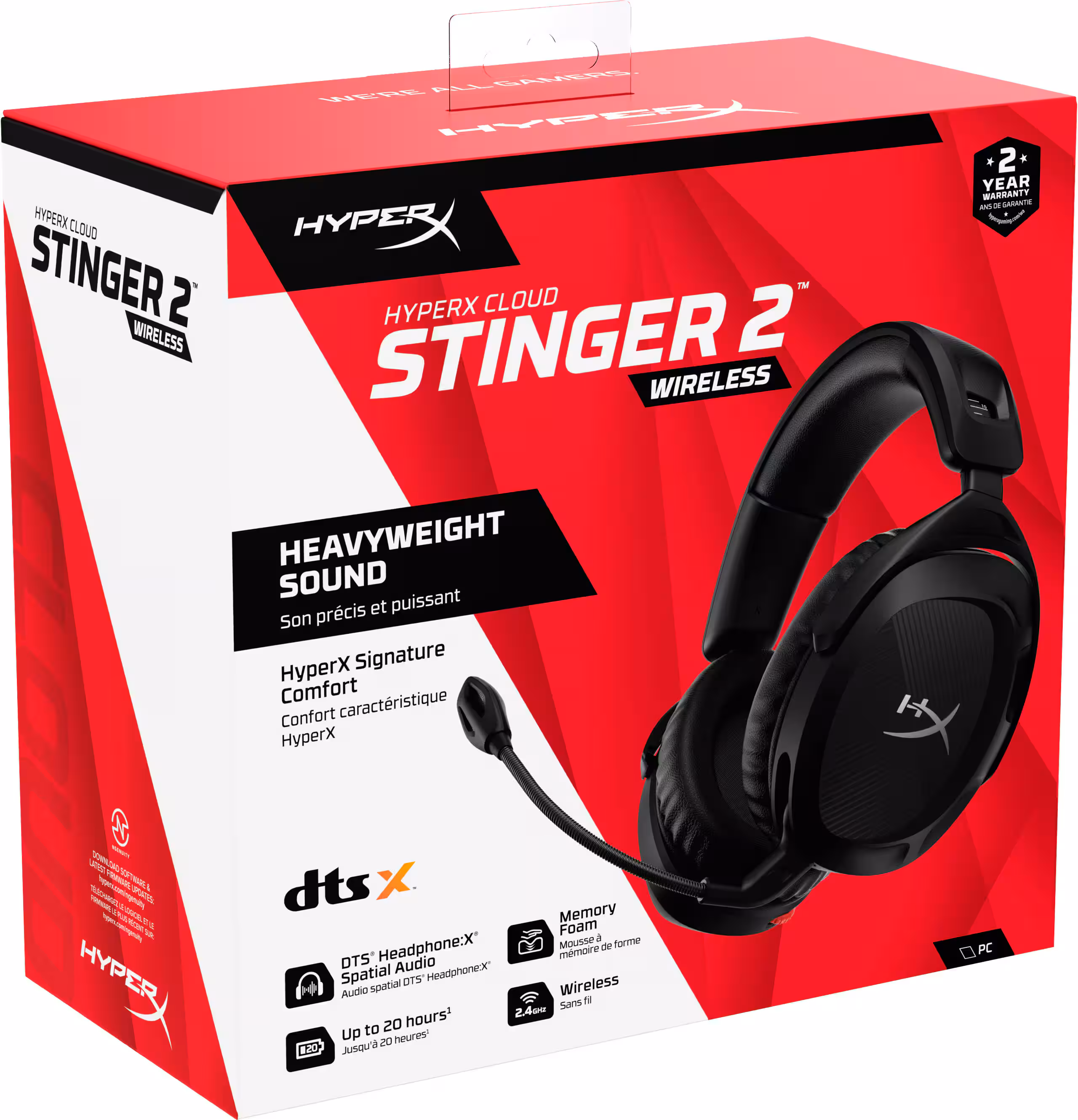 Headphone/ HP/ HyperX Cloud Stinger 2 Wireless (676A2AA)