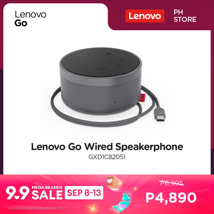Speaker/ Lenovo Go Wired Speakerphone (Storm Grey)