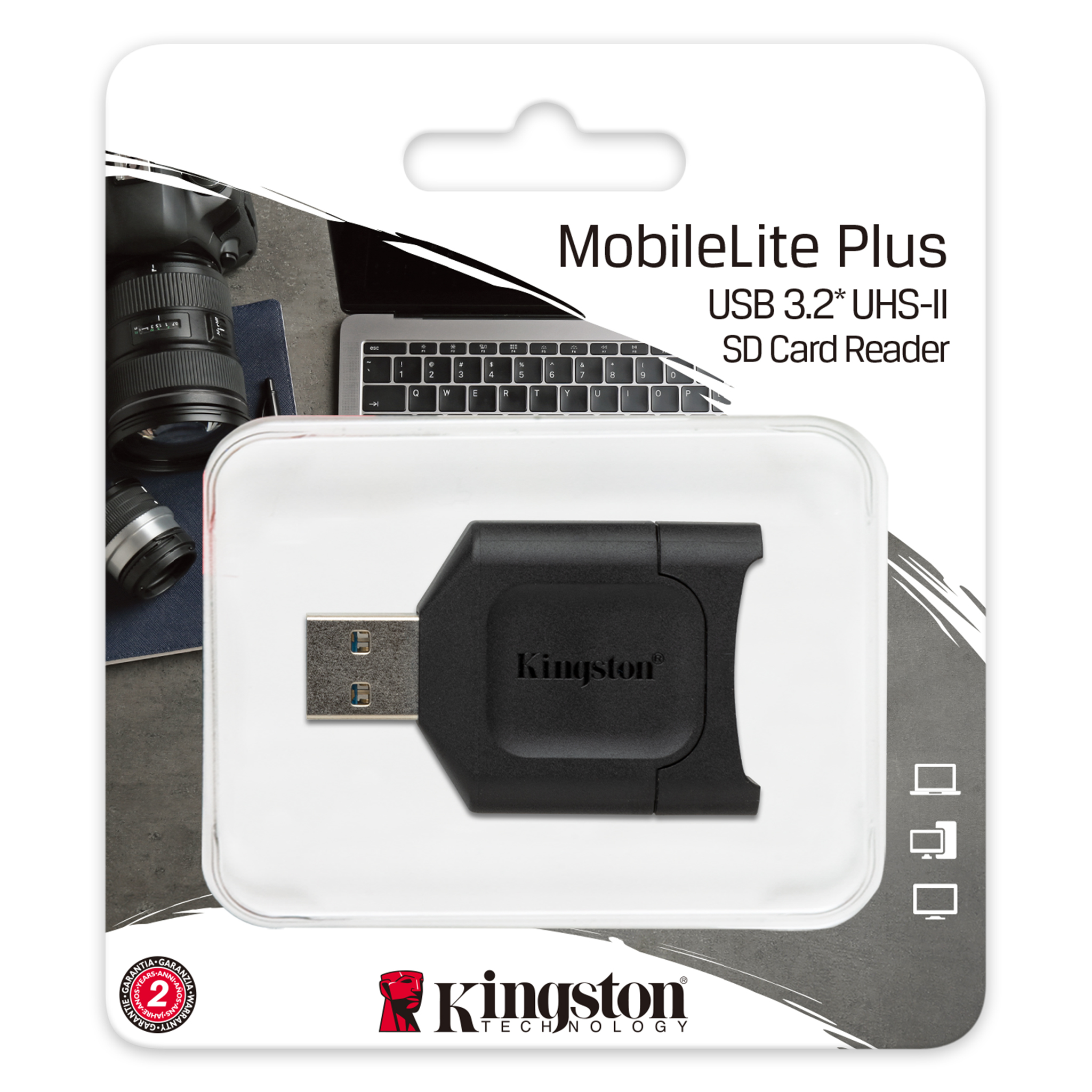 Kingston MobileLite Plus USB 3.1 SDHC/SDXC UHS-II Card Reader