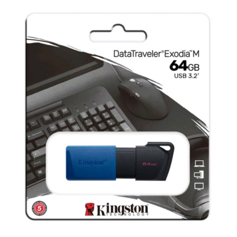 USB Flash Drive/ 64GB/ Kingston 64GB DataTraveler Exodia M USB 3.2 Gen1