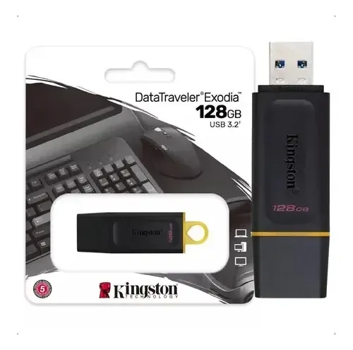 USB Flash Drive/ 128GB/ Kingston 128GB DataTraveler Exodia USB 3.2 Gen1