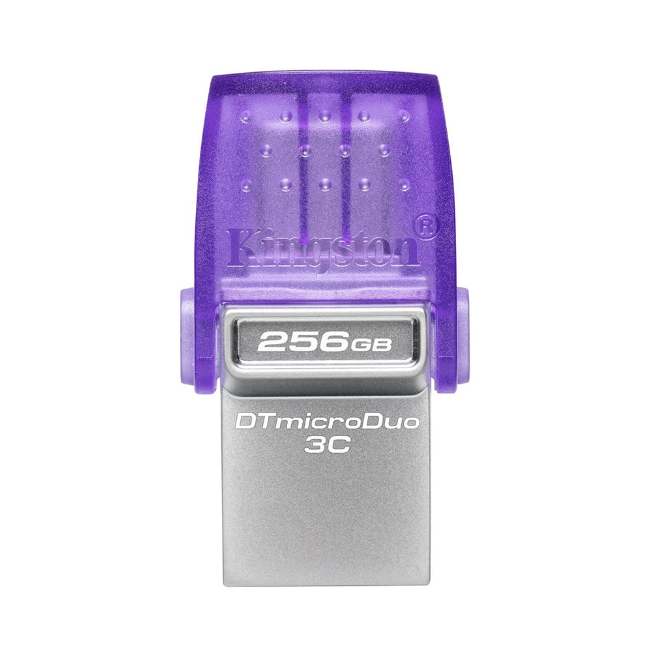 USB Flash Drive/ 256GB/ Kingston 256GB DataTraveler microDuo 3C 200MB/s dual USB-A + USB-C (DTDUO3CG3/256GB)