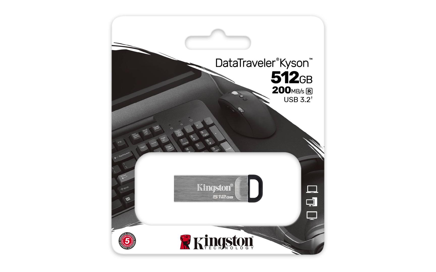 USB Flash Drive/ 256GB/ Kingston 512GB DataTraveler Kyson USB 3.2 Gen1