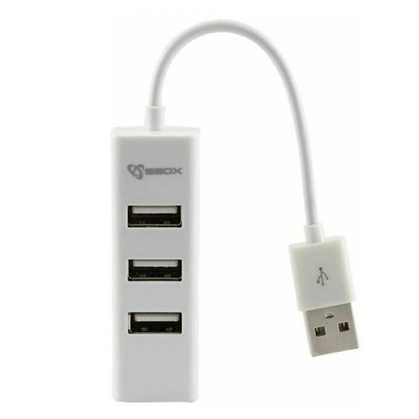 USB HUB SBOX H-204 White / USB-2.0 4 PORT