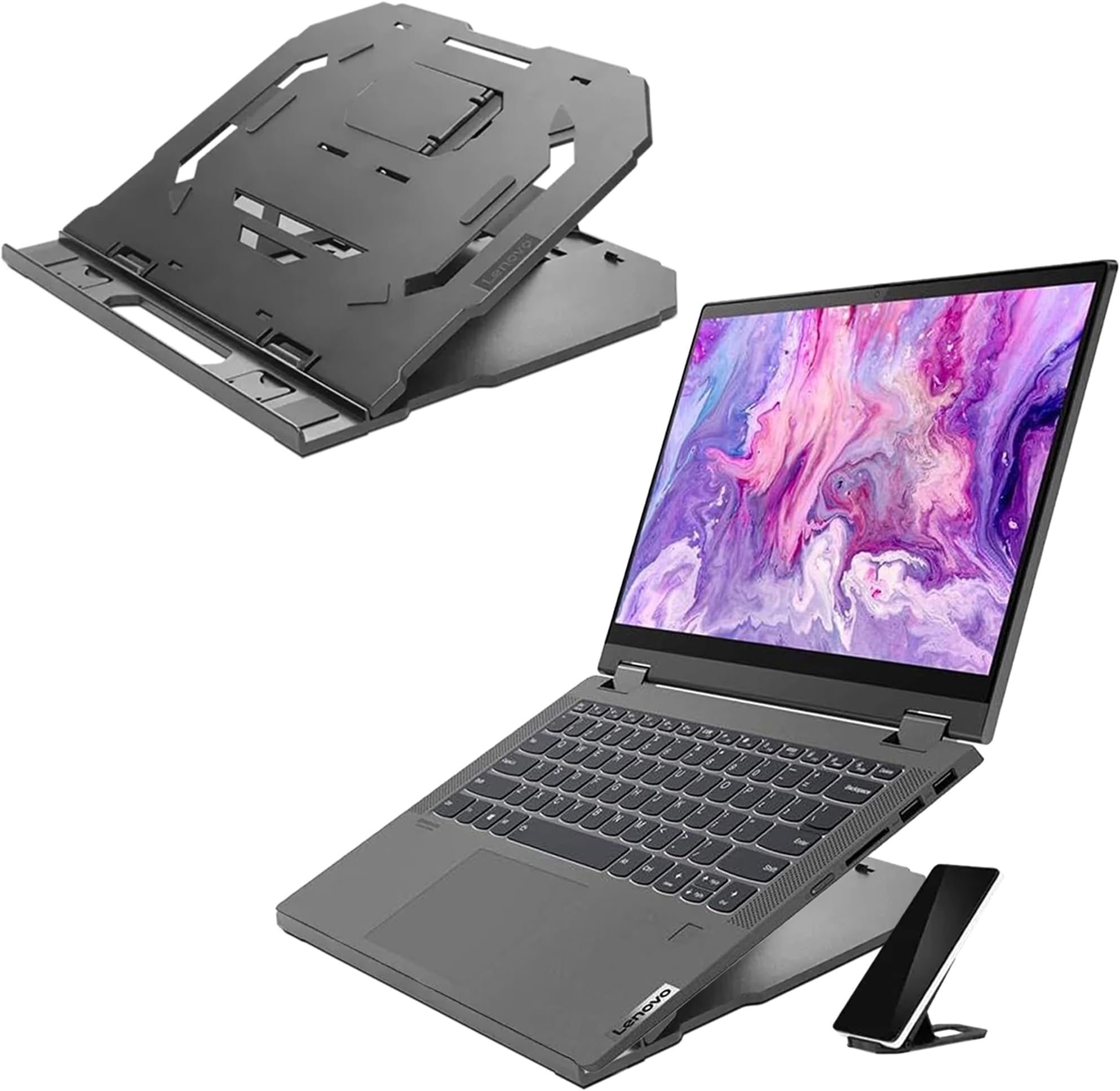 Lenovo 2 In 1 Aluminium  Laptop Stand  (GXF0X02-618)