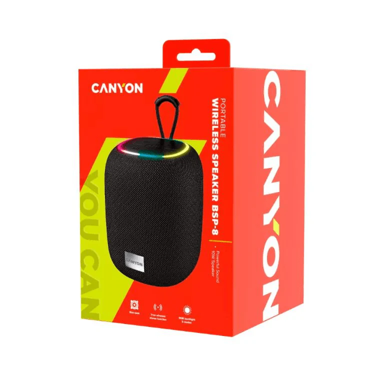 Wireless Speaker/ CANYON/ CANYON speaker BSP-8 10W Black (CNE-CBTSP8B)