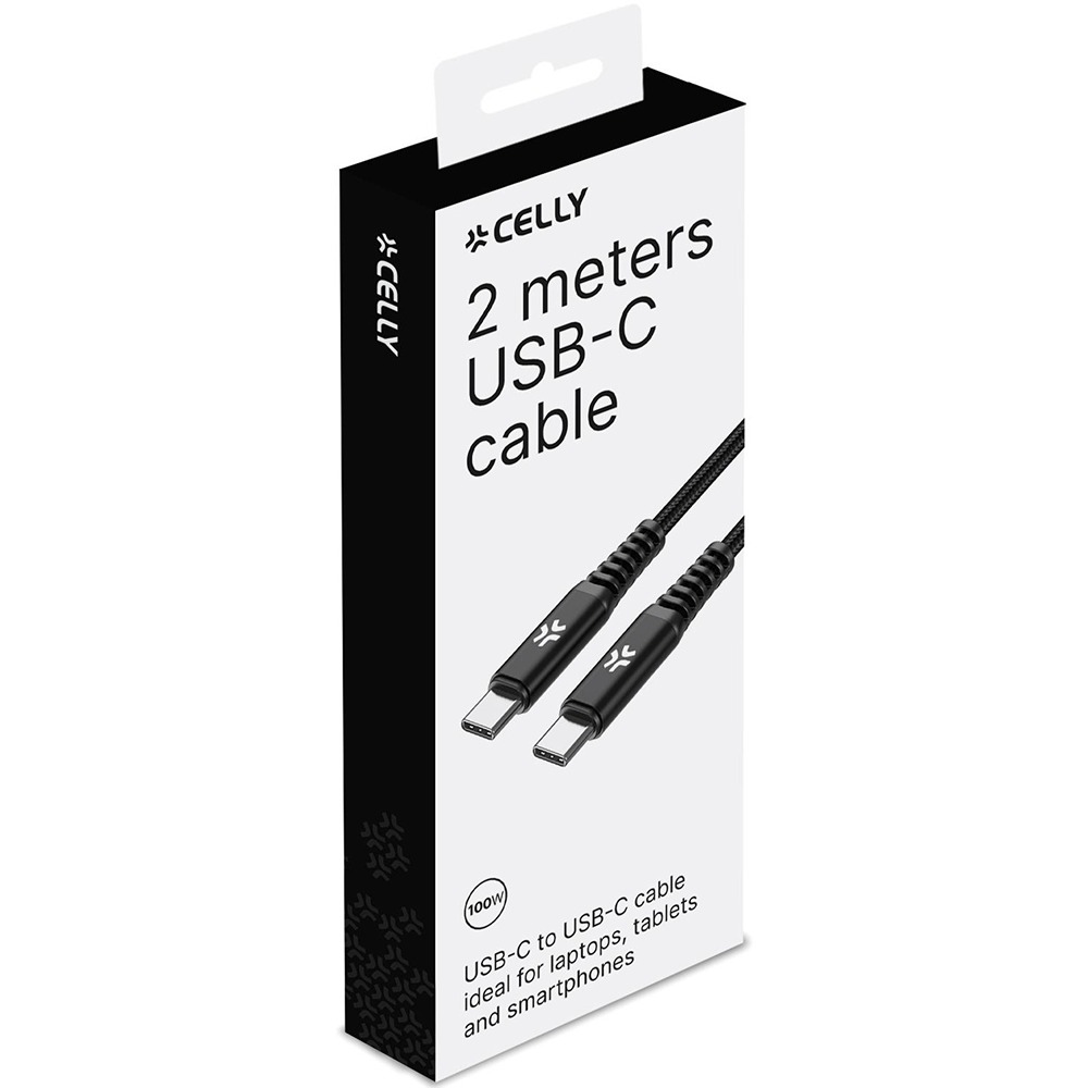 Android/ Celly  USB-C to USB-C CABLE 100 WATT 2MT