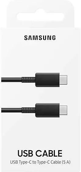 Android/ Type-C  Samsung USB Type-C cable to USB Type-C (100 W) Black (EP-DN975BBRGRU)