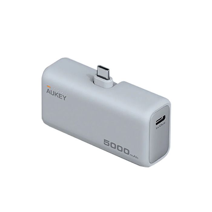 Power Bank/ Aukey PB-Y59 Spark Mini 5000mAh 22.5W Compact Powerbank with USB-C Connector White