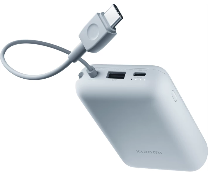 Power Bank/ Xiaomi Power Bank 10000mAh (Integrated Cable) Ice Blue GL ( BHR9073GL )
