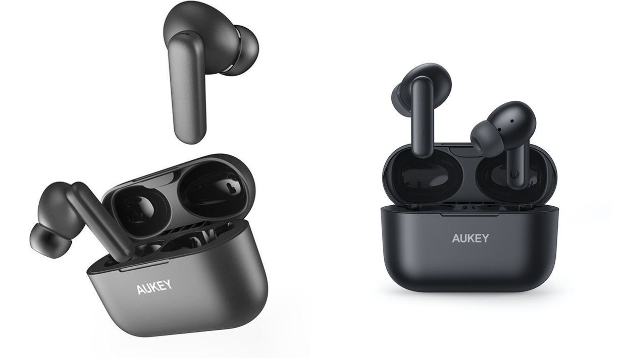 Wall Charger/ AUKEY PA-C3 charger with 67W total power, three 2C/1A ports, global fast charging protocol, EU plug, dark gray