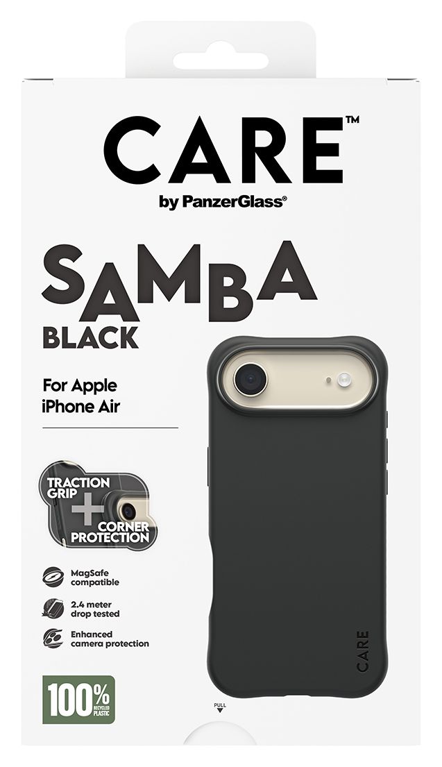 Mobile Phone Case/ CARE by PanzerGlass Fashion SAMBA Black MagSafe iPhone 17 Air