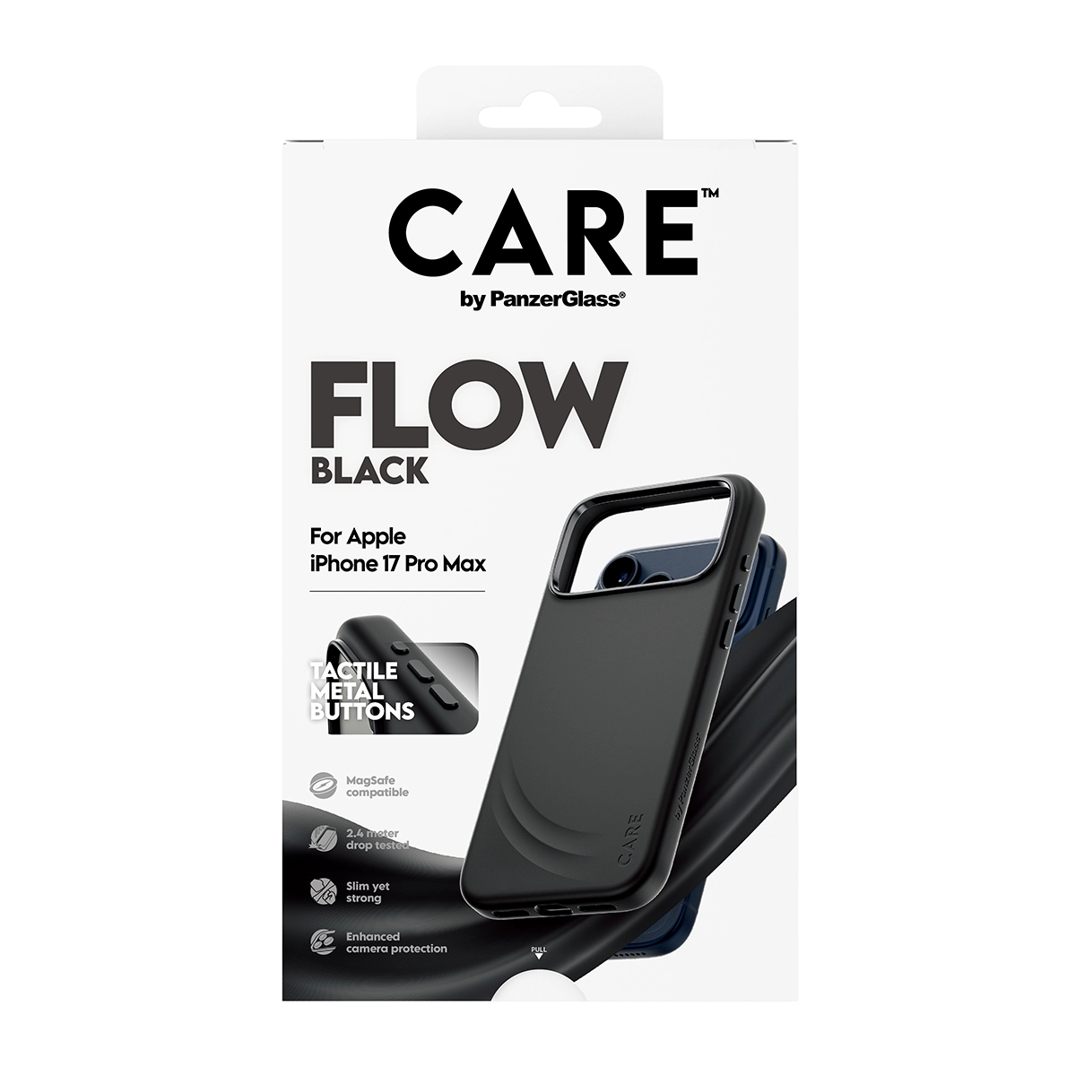 Mobile Phone Case/ CARE by PanzerGlass Flow Case Black iPhone 17 Pro Max